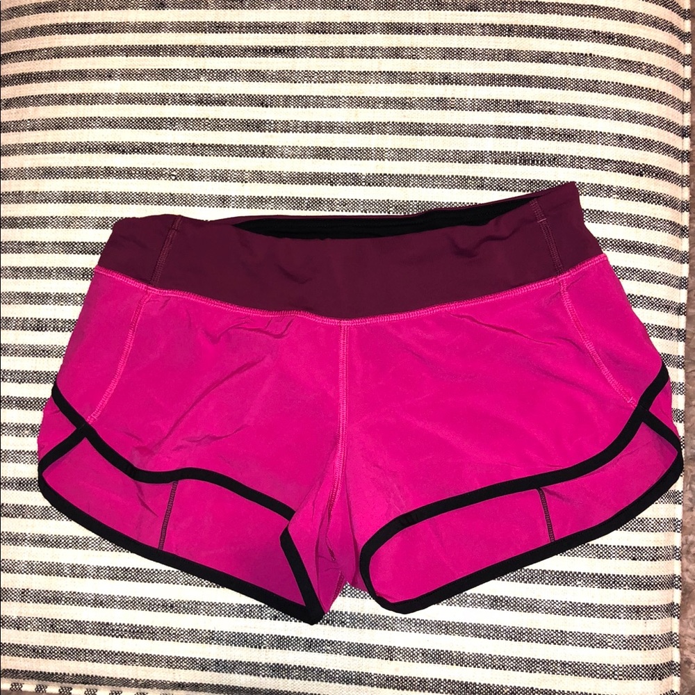 Lulu lemon speed short size 4